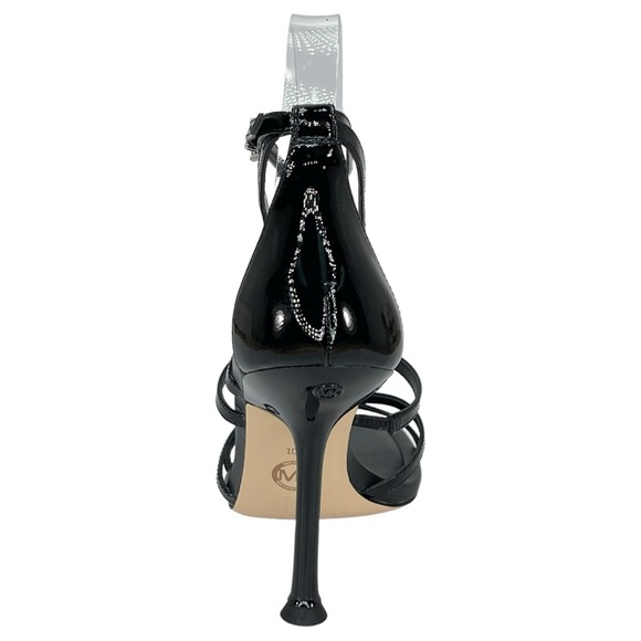 Michael Kors Imani Black Patent Leather Strappy Womens Heels Size 10M - Picture 4 of 12